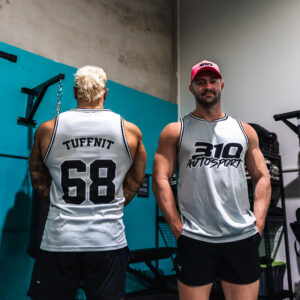310 Autosport - TUFFNIT, Grey, Basketball Jersey - CLEARANCE SALE