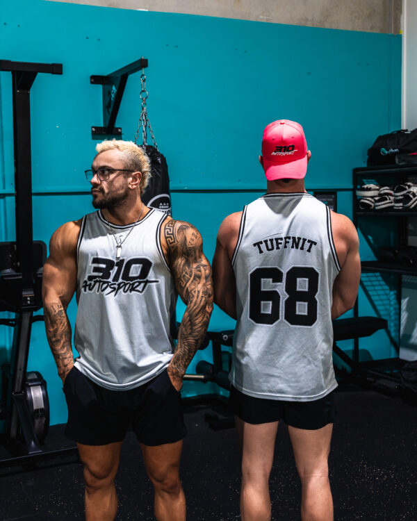 310 Autosport - TUFFNIT, Grey, Basketball Jersey - Image 4