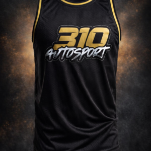 310Autosport - Black and Gold 310 Signature Series Basketball Jersey